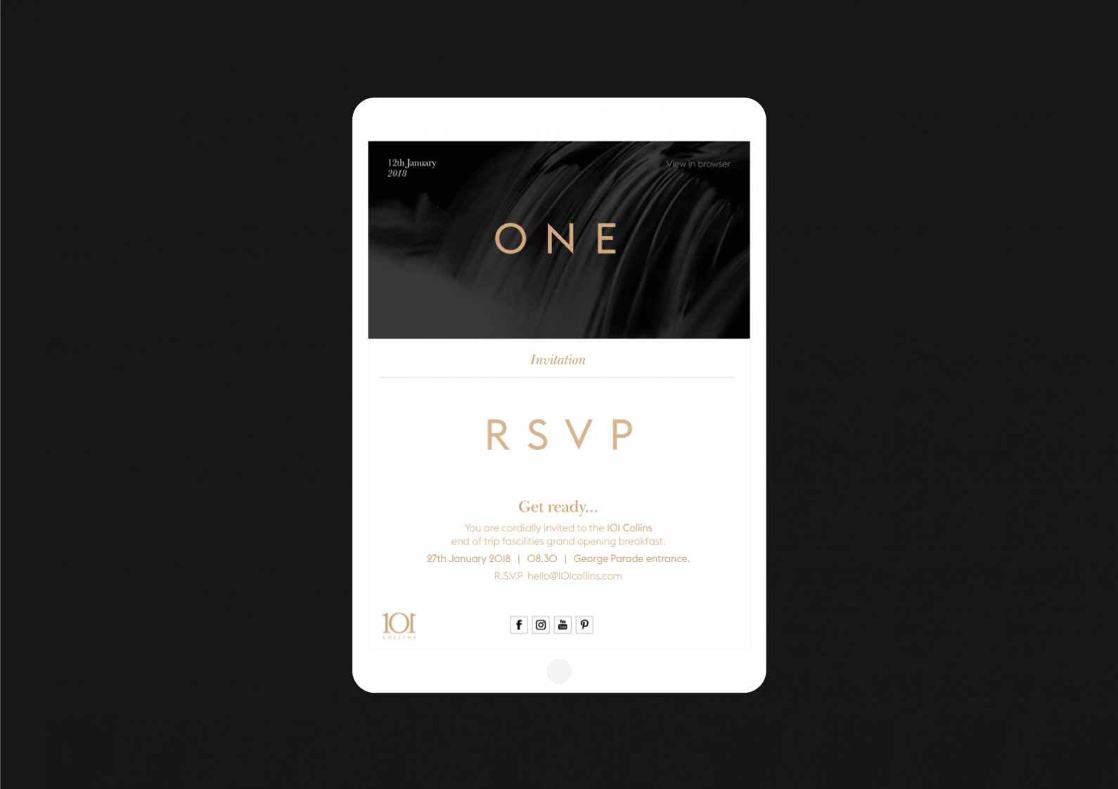 ONE E-Invitation